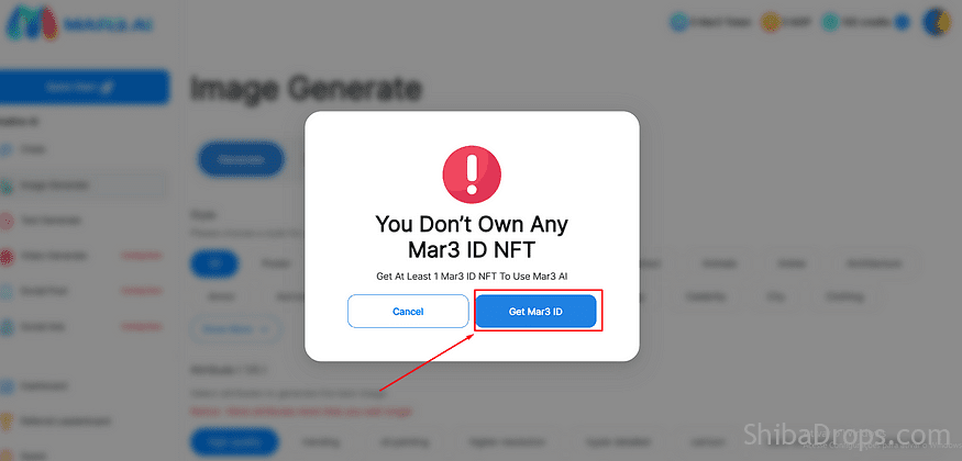 Ensure your Mar3 ID and NFT Airdrop confirmed