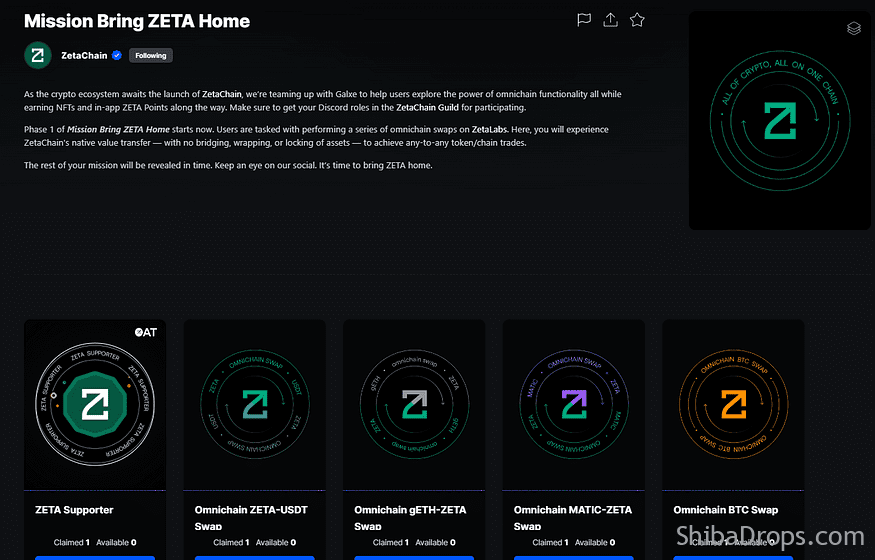 Potential Airdrop Zetachain