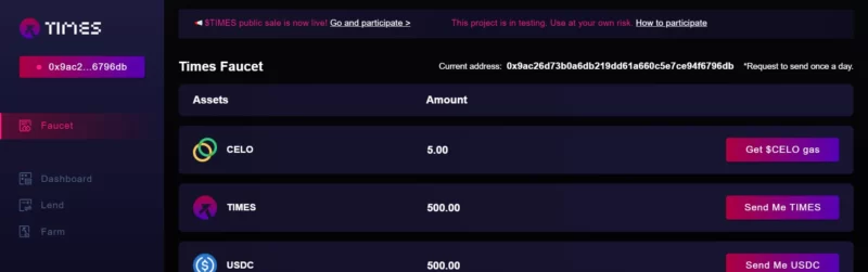 TimesFinance Incentivized Testnet