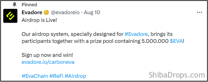 Evadore Confirmed Airdrop Guide