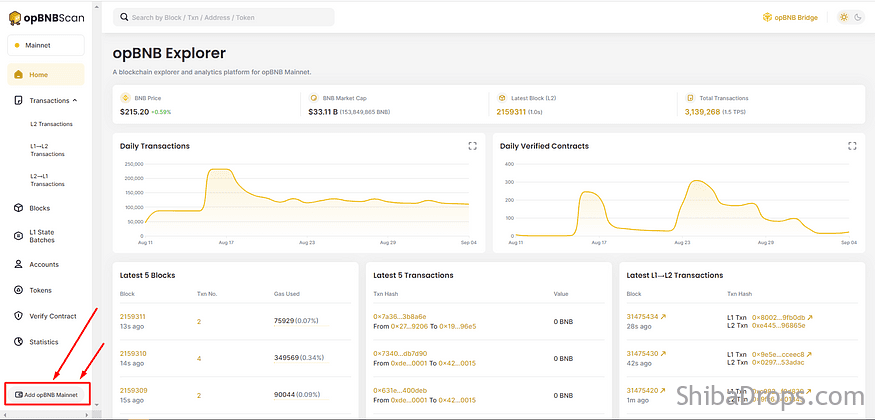 opBNB Mainnet Binance's new L2 chain Launched Claim Early Mystery Box on opBNB Mainnet