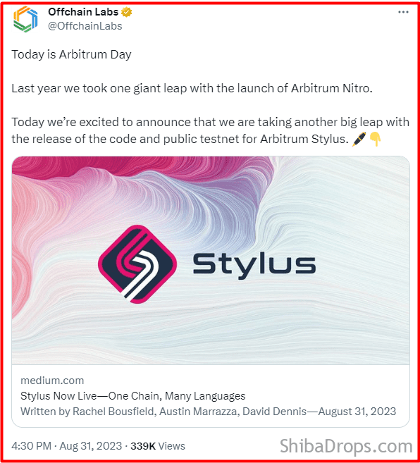 Arbitrum Stylus has been launched Early Testnet Activities Potential Huge Airdrop