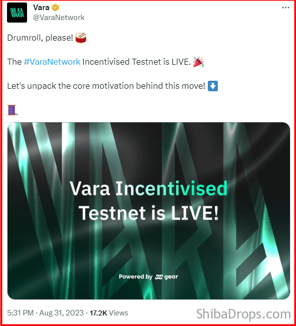 Vara Network L1 Powered by Gear Protocol CONFIRMED AIRDROP Step by Step Testnet Guide on Polkadot