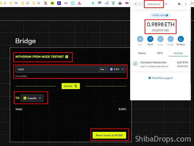 Rede inicial do modo Gem na pilha OP Modo passo a passo Testnet Potencial Airdrop