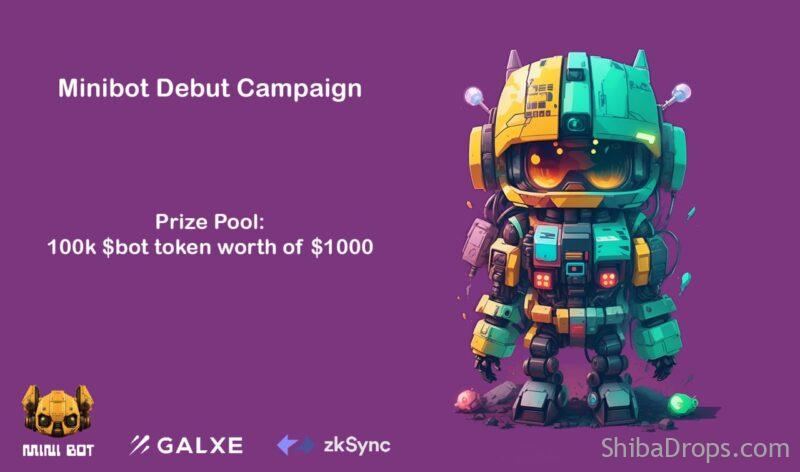 Join Minibot Galxe campaign and earn up to 100k $bot tokens