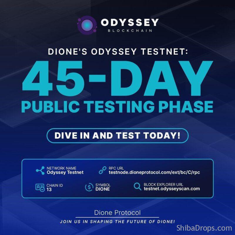 New Testnet Dione Odyssey