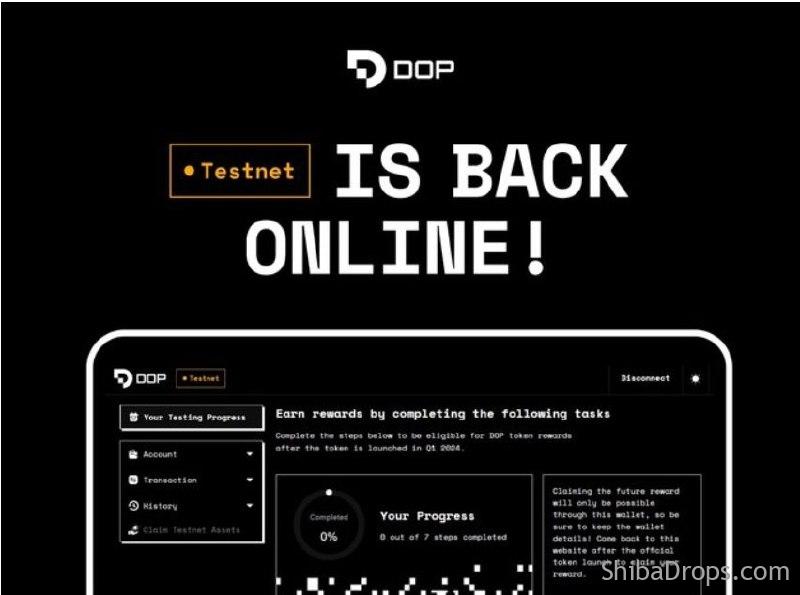 Airdrop DOP Testnet last chance