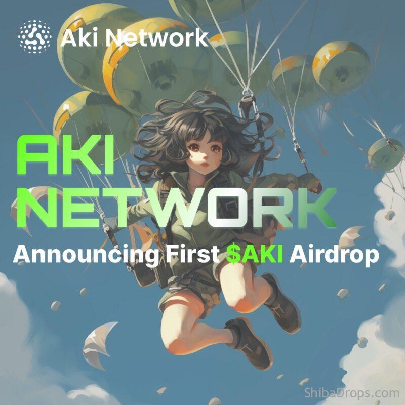 Another Airdrop has been announced by the Aki Protocol