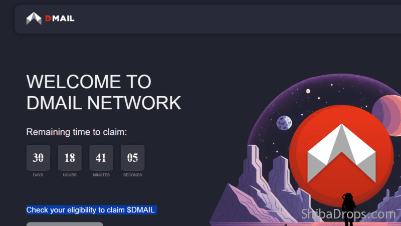 Check your eligibility to claim $DMAIL