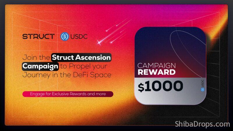 Join Struct finance New Campaign Prize $1000 USDC Tasks are Easy