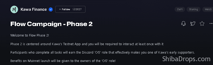 Kawa testnet Airdrop Sei is getting ready for something big