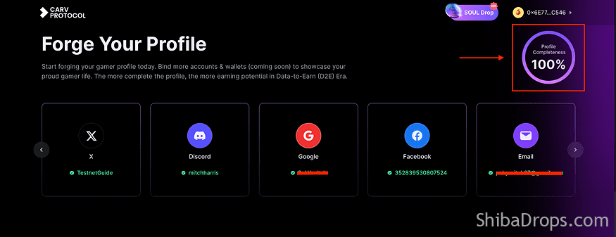 $SOUL Drop by CARV — Step-by -step guide