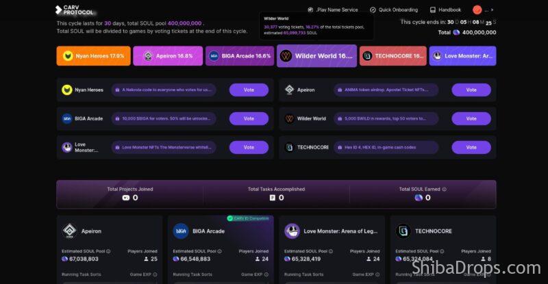 Carv Update Voting Cycle