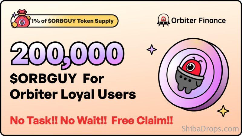 For Orbiter loyal users have prepared 200.000 $ORBGUY the 1st meme of Orbiter community