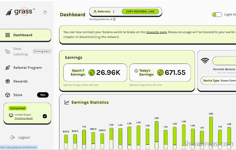 New update on Grass run Desktop Node