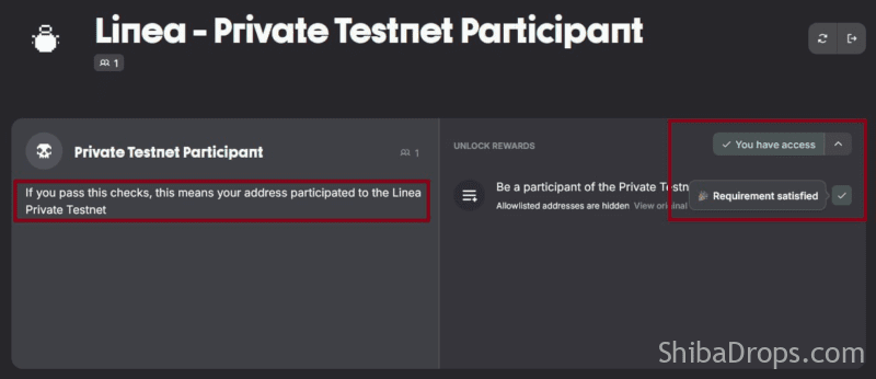 Linea Private Testnet Participant proof