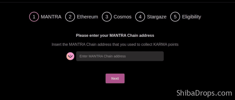 The MANTRA $OM Airdrop Checker is LIVE